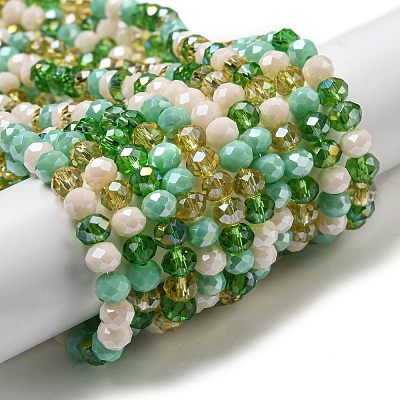 Glass Beads Strands EGLA-A034-M6mm-51-1