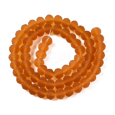 Transparent Glass Beads Strands EGLA-A044-T8mm-MD04-1