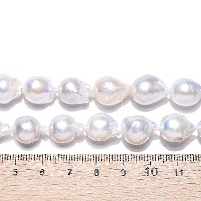 Natural Baroque Pearl Keshi Pearl Beads Strands PEAR-S019-06B-01-1