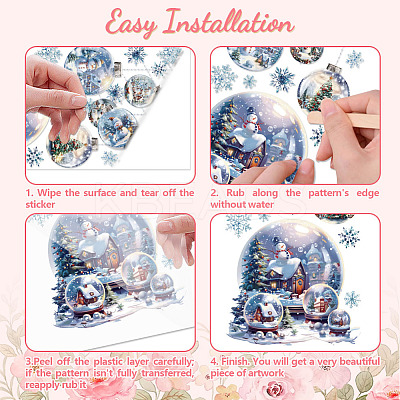 3 Sheets 3 Styles PVC Waterproof Decorative Stickers DIY-WH0404-171-1