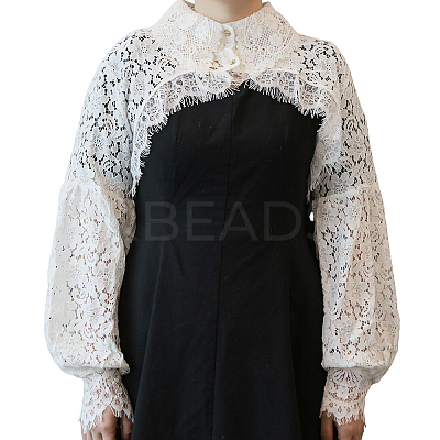 Detachable Cotton Lady's False Collars AJEW-WH0554-30B-1