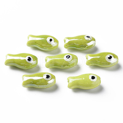 Handmade Porcelain Beads PORC-T007-06-1