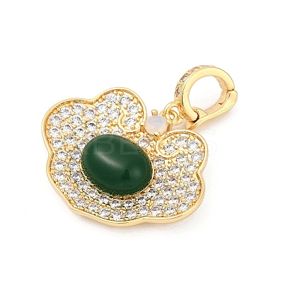 Glass Pendants KK-P302-06G-1