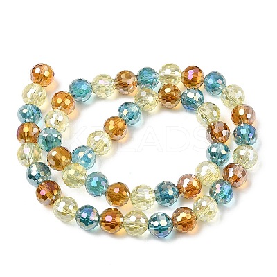 Electroplate Glass Beads Strands LS-EGLA-D300-06-8mm-24-1