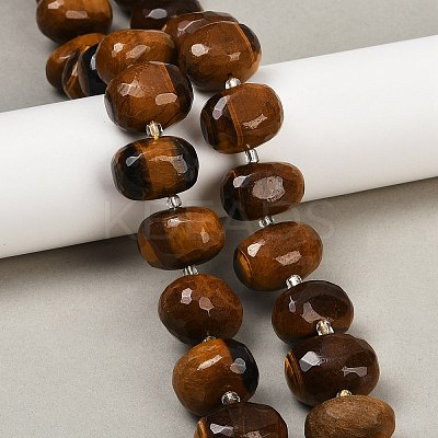 Natural Tiger Eye Beads Strands G-F796-B02-01-1