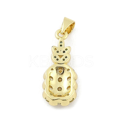 Brass Micro Pave Cubic Zirconia Pendants KK-Z090-01G-02-1