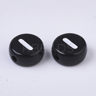 Opaque Acrylic Beads X-SACR-R243-01-1