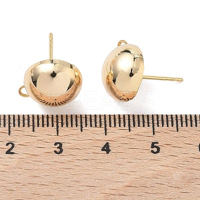 SHEGRACE Brass Stud Earring Findings XGR0025G-36G-1