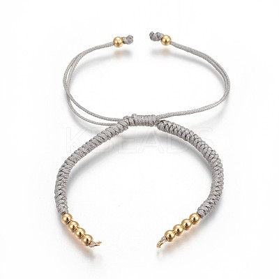 Nylon Cord Braided Bead Bracelets Making BJEW-F360-F03-1