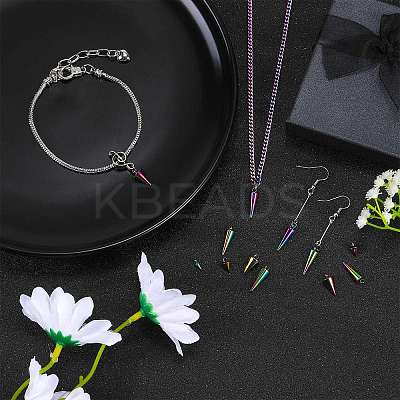 40Pcs 4 Style 304 Stainless Steel Pendants STAS-SZ0002-98-1