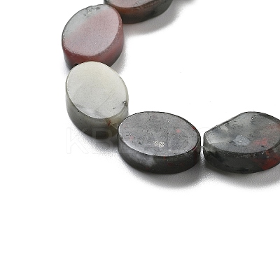 Natural Bloodstone Beads Strands G-P559-B17-01-1