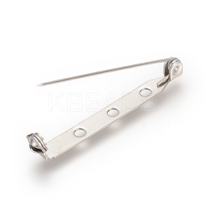 Tarnish Resistant 304 Stainless Steel Pin Brooch Back Bar Findings X-STAS-Q184-04-1