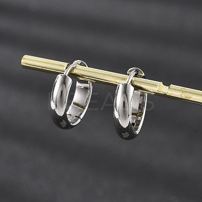 201 Stainless Steel Hoop Earrings EJEW-P304-15C-P-1
