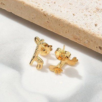 304 Stainless Steel Stud Earrings for Women STAS-Z117-15G-01-1