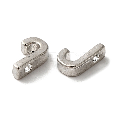 Platinum Plated Alloy Beads PALLOY-CJC0001-64P-J-1