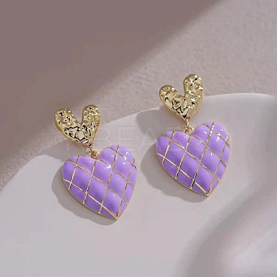 Alloy Enamel Stud Earrings FS-WGE0AD6-29-1