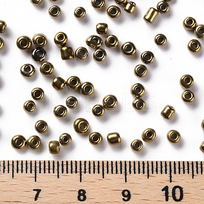 (Repacking Service Available) 8/0 Glass Seed Beads SEED-C018-3mm-601-1