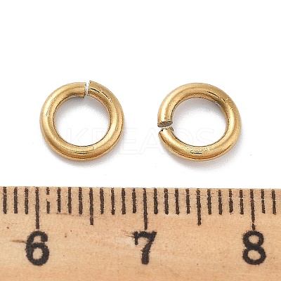 Ion Plating(IP) 304 Stainless Steel Open Jump Rings STAS-M081-02G-03-1