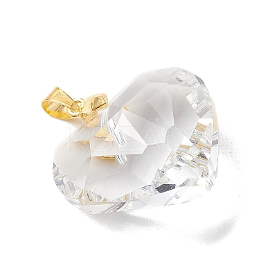 Transparent Glass Pendants PALLOY-JF05262-02-1