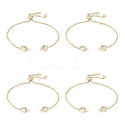 Rack Plating Adjustable Brass Slider Bracelets YS-TAC0001-13G-1