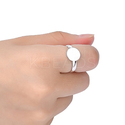 Brass Pad Ring Base Findings X-EC022-S-1