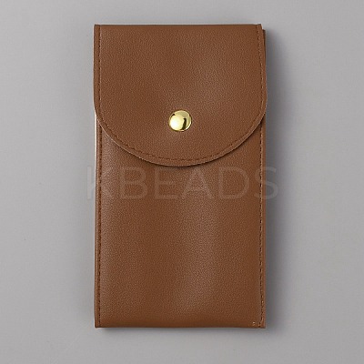 Rectangle Imitation Leather Single Watch Storage Bag ABAG-WH0044-45G-1