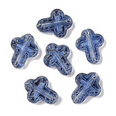 Transparent Spray Paint Glass Beads GLAA-Z011-04H-1