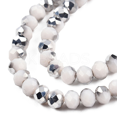 Electroplate Opaque Glass Beads Strands LS-EGLA-A034-P4mm-M20-1