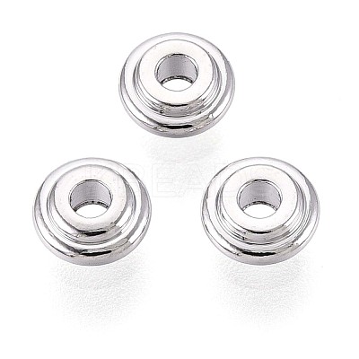 Brass Spacer Beads KK-T075-59P-1