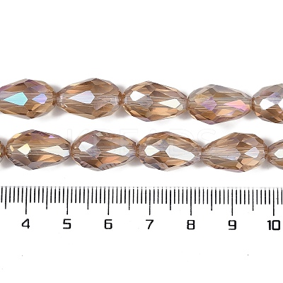 Transparent Electroplate Glass Beads Strands EGLA-N013-T4mm-B23-1