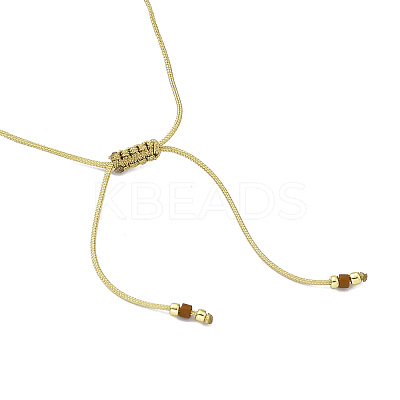 Adjustable Natural & Synthetic Mixed Stone & Miyuki Seed Braided Beaded Bracelet for Women BJEW-O187-15-1