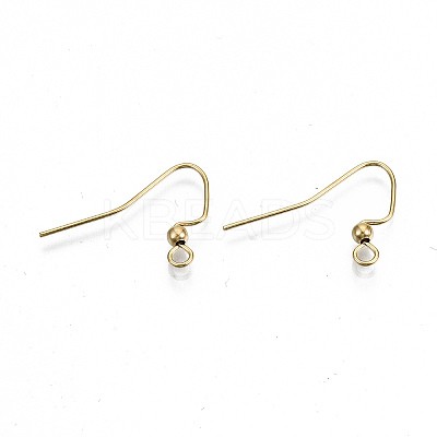 304 Stainless Steel Earring Hooks STAS-S111-010G-NR-1