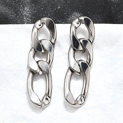 Non-Tarnish 304 Stainless Steel Stud Earrings X-EJEW-D095-23P-1