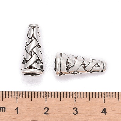 Tibetan Style Alloy Bead Cone X-TIBEB-00821-AS-R-1