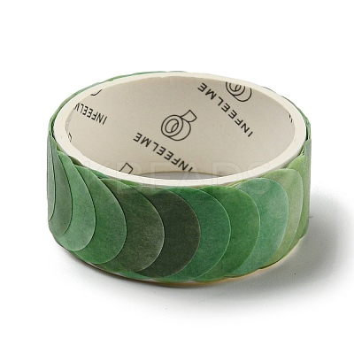 Round Adhesive Decorative Paper Tapes DIY-M052-01B-1