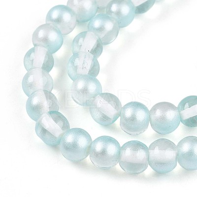 Baking Paint Transparent Glass Beads X1-DGLA-N011-6mm-05-1