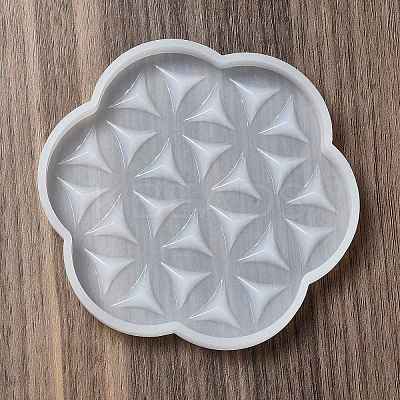DIY Life of Flower Textured Cup Mat Silicone Molds LS-SIMO-H009-05H-1