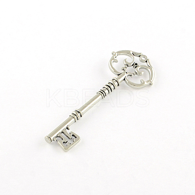 Skeleton Key Tibetan Style Alloy Big Pendants TIBEP-S293-033AS-LF-1