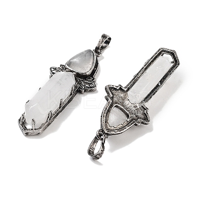 Natural Quartz Crystal Sword Big Pendants G-Q163-08AS-01-1