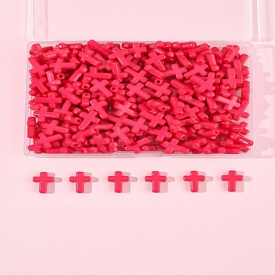 200Pcs Opaque Acrylic Beads SACR-FS0001-39E-1