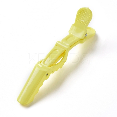 Plastic Alligator Hair Clips OHAR-WH0016-09D-1