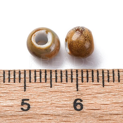 Bright Glazed Porcelain Beads PORC-D300-A18-1