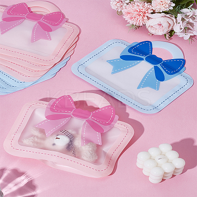 10Pcs 2 Colors MOPP and PET and PE Gift Packaging Resealable Bags ABAG-LP0001-55-1
