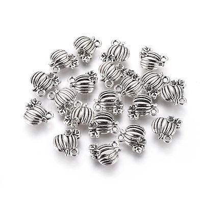 Pumpkin Tibetan Style Zinc Alloy Charms TIBEP-Q033-95-1