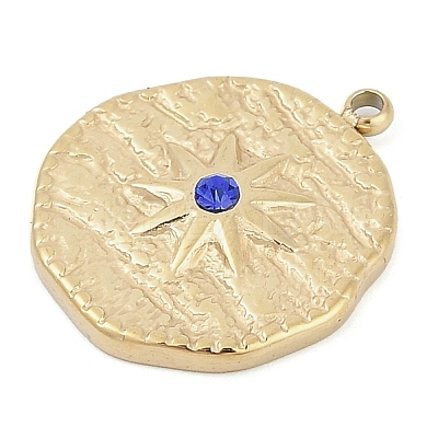 304 Stainless Steel Rhinestone Pendants STAS-L022-479G-01-1