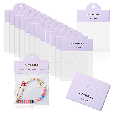 100Pcs Rectangle Clear Polypropylene Cellophane Bags CDIS-TA0001-36E-1