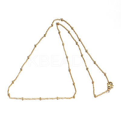 304 Stainless Steel Rolo Chains Necklaces NJEW-O083-09G-1