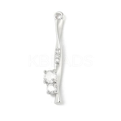 Brass Micro Pave Cubic Zirconia Pendants LS-KK-M326-13A-P-1