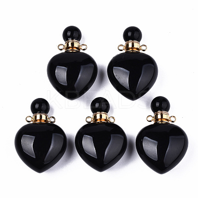 Natural Obsidian Pendants G-T131-16A-1