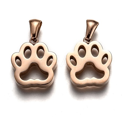 Ion Plating(IP) 304 Stainless Steel Pendants STAS-F253-11RG-1